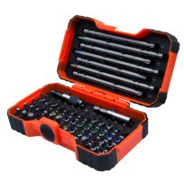 Bahco 59/S54BC 54 pcs bit set for Slotted, Phillips, Pozidriv, Hexagonal, Robertson & coloured TORX Tamper, head screws