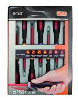 Bahco BE-9889S Insulated ERGO™ screwdrivers set, 7pcs Set 7 Pcs With Tester Pz